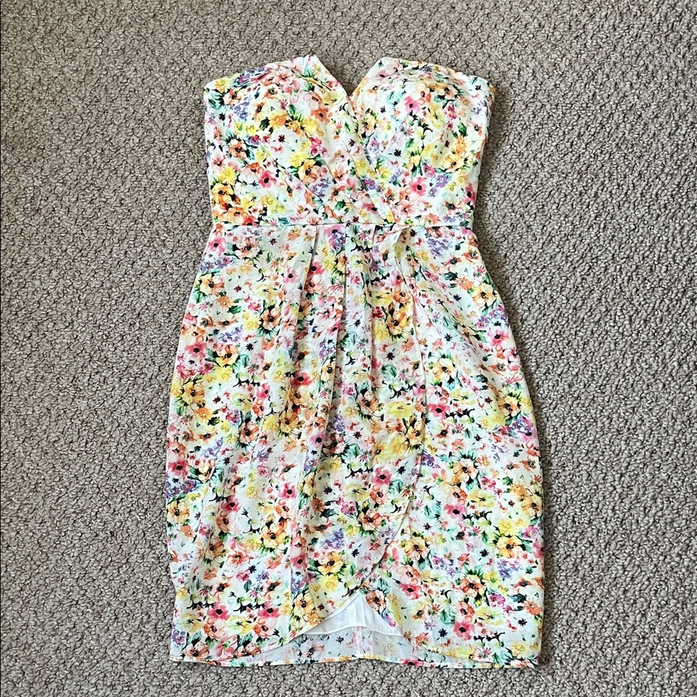 Yumi Kim Strapless Dress 100% Silk